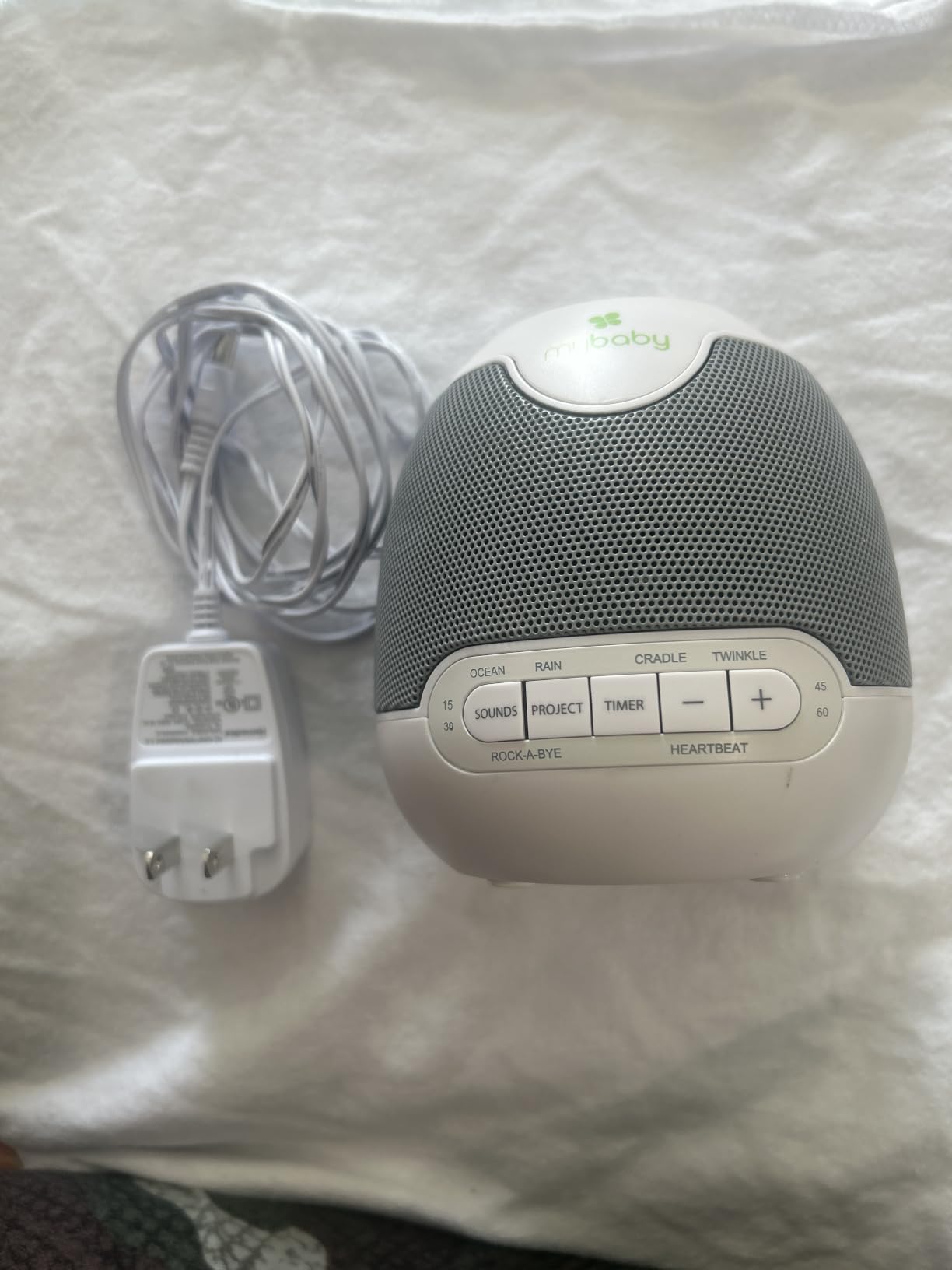 MyBaby Lullaby Sound Machine & Projector Baby Sleep Machine customer photo 2