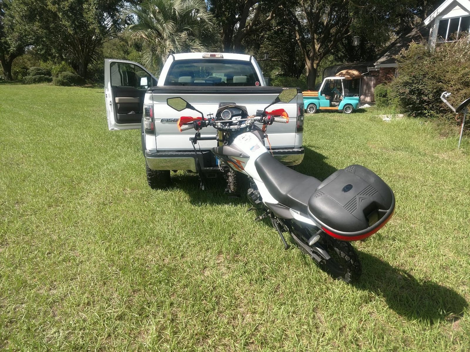 ECOTRIC 550LB Capacity Motorcycle Trailer Carrier Tow Hitch Rack Motorcycle customer photo 2