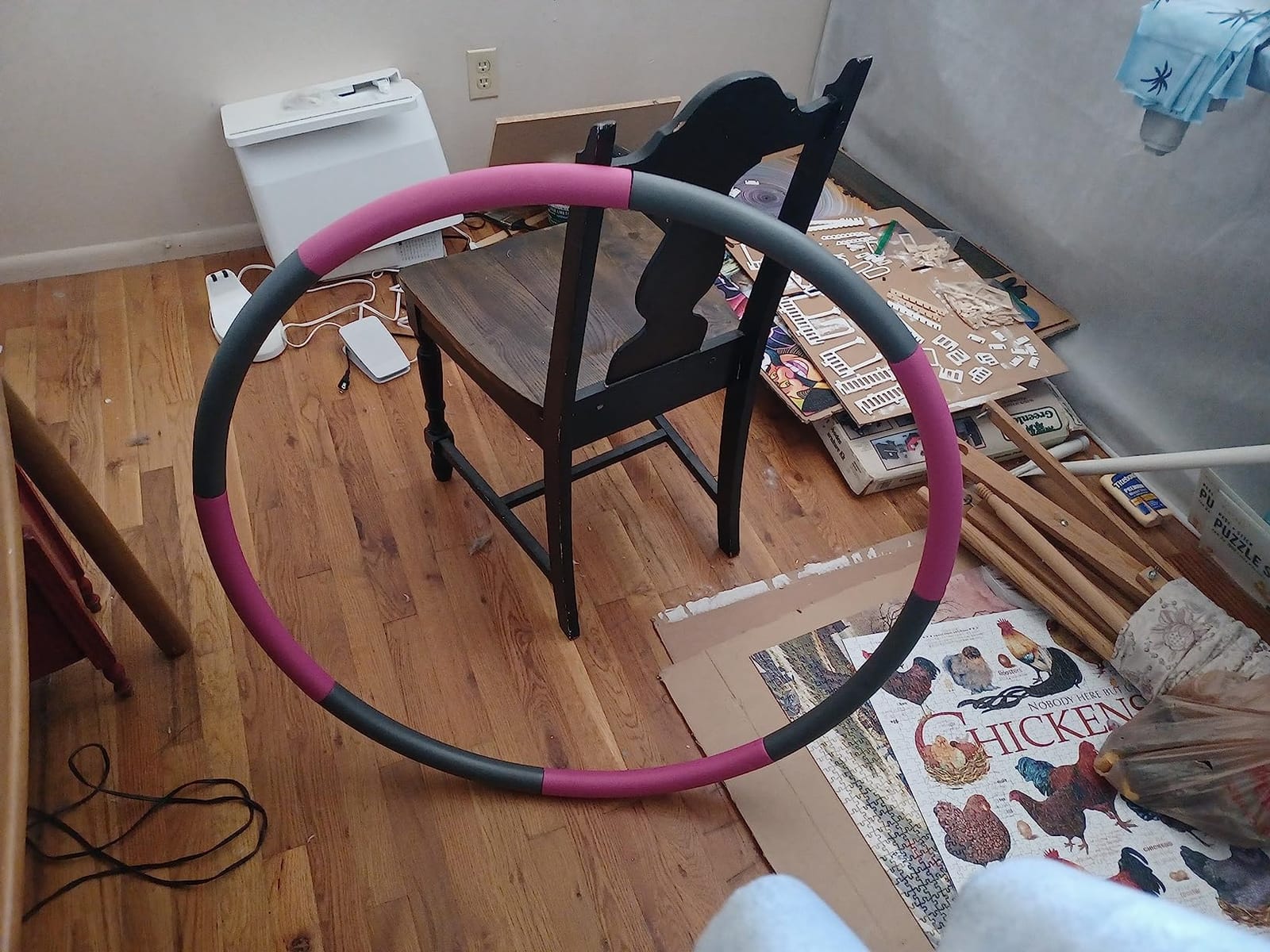 Pinc Active Exercise Fitness Hoop for Adults - Easy to Spin, Premium Quality and Soft Padding Weighted Hoop - Detachable Hoops for Home & Gym Workouts customer photo 2