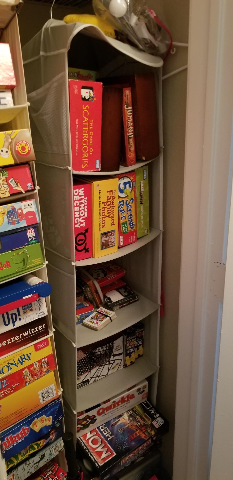 Simple Houseware 6 Shelf Hanging Closet Organizer, Gray customer photo 1