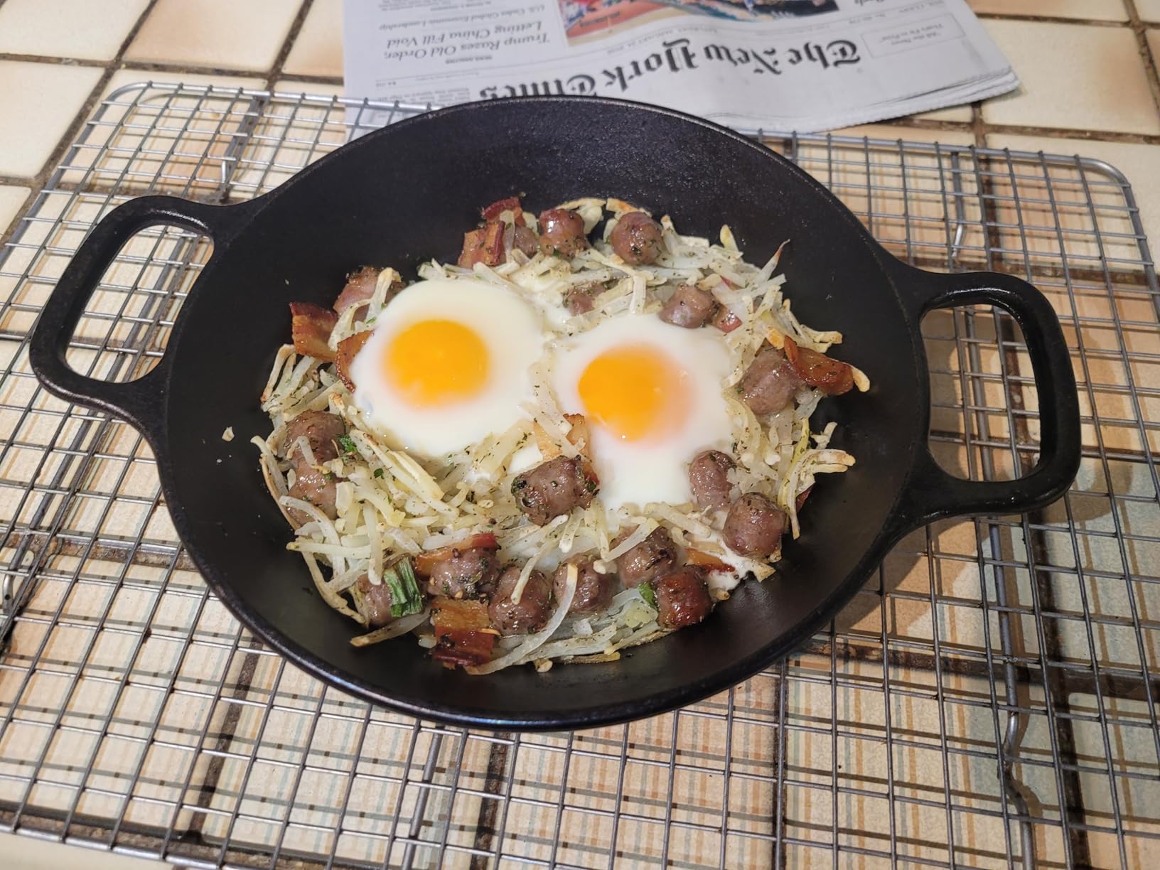 Lodge Pre-Seasoned Cast Iron Dual Handle Pan, PFAS-Free, 12 Inches customer photo 1
