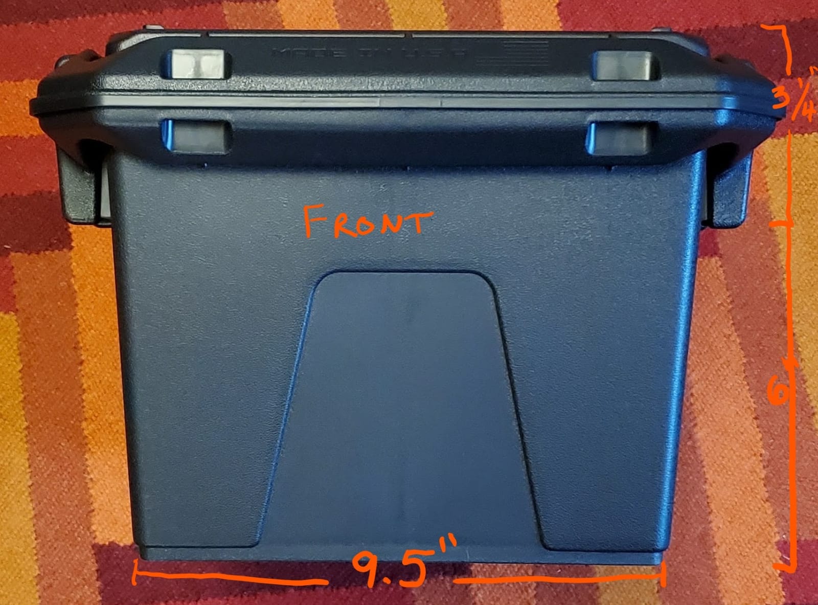 Plano Ammo Crate, Black, Lockable Plastic Ammunition Storage Box, Water-Resistant Protection with Interlocking Foam and Removable Dividers customer photo 2