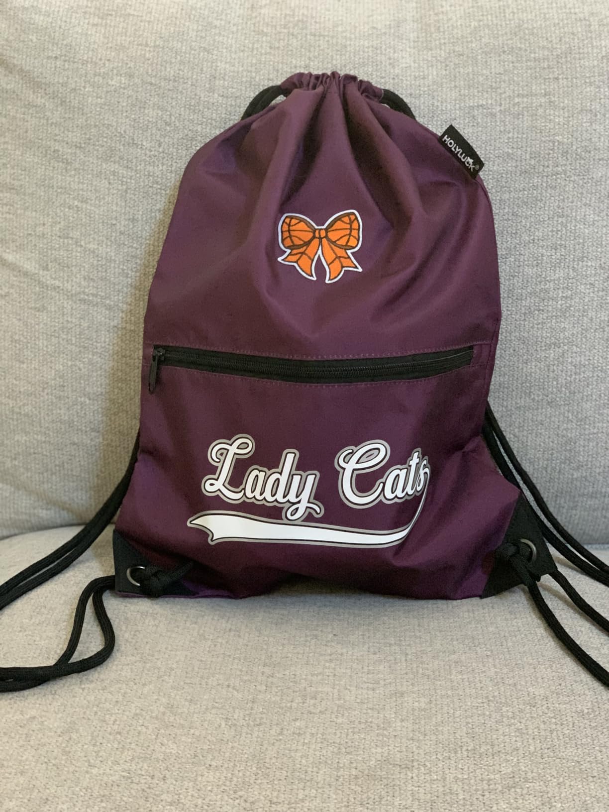 HOLYLUCK Drawstring Backpack Bag Sport Gym Sackpack customer photo 2