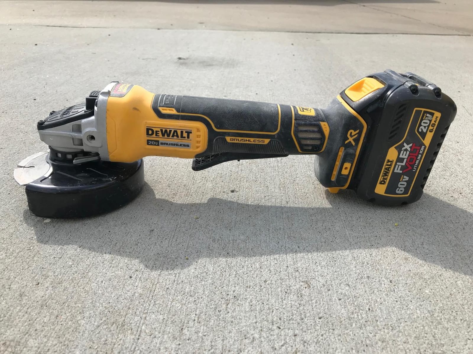 DEWALT 20V MAX* Angle Grinder Tool Cordless Brushless, 4 1/2 Inch, with Paddle Switch and Kickback Brake, Tool Only (DCG413B) customer photo 2
