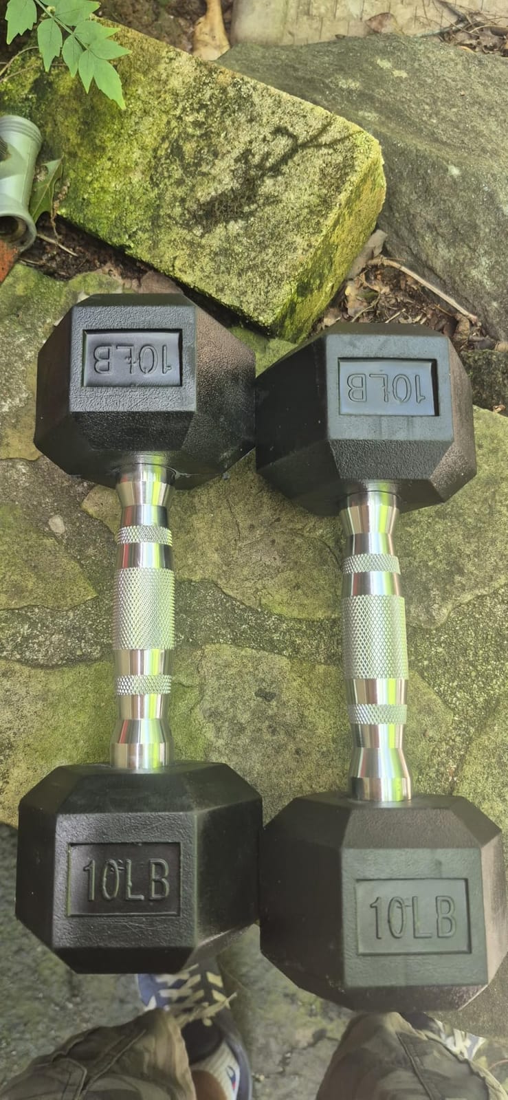 Amazon Basics Rubber Hex Dumbbell Hand Weight customer photo 1