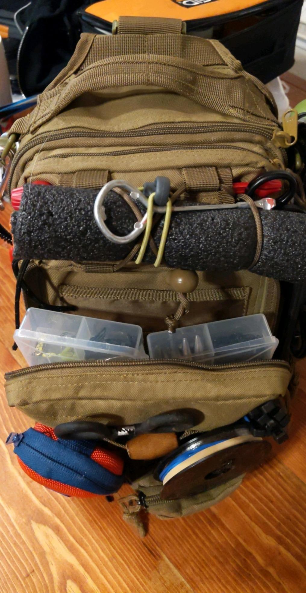 Piscifun Fishing Backpack Tackle Bag, MOLLE & 2 Rod Holders, Multi Storage customer photo 1