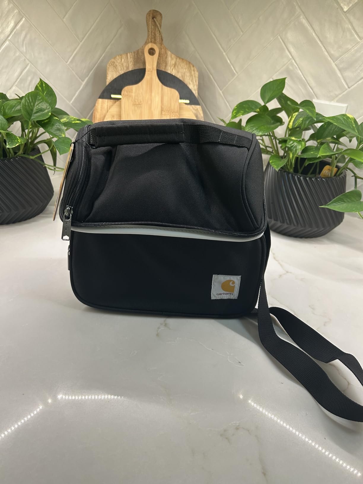 Carhartt Camping Cooler, Worksite Lunch Box, Soft Shell Lunch Bag for Construction Sites, Work and Everyday Use, Black customer photo 1