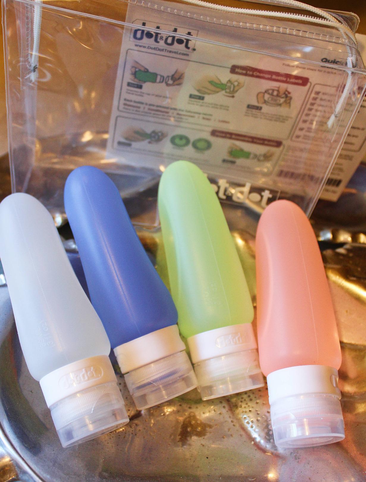 Dot&Dot Leak Proof Travel Bottles - Tubes for Liquid TSA Approved 3oz Silicone Toiletries Travel Shampoo & Conditioner Containers with Labels customer photo 1