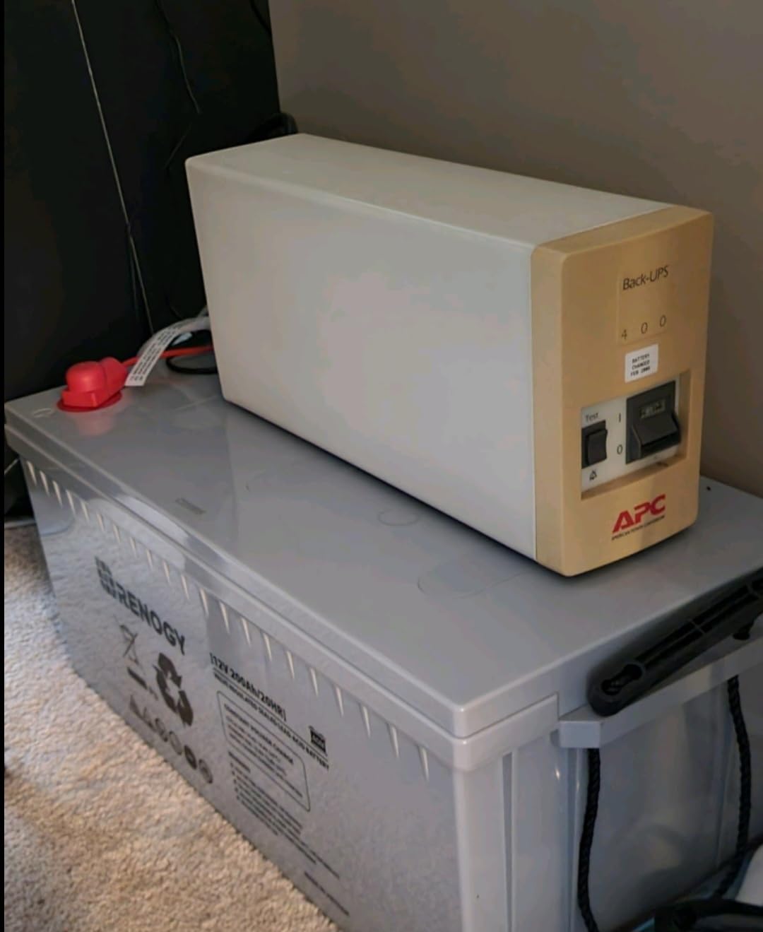 Renogy 12 Volt 200Ah Deep Cycle AGM Battery, Lead Acid Solar Battery | 3% Self-Discharge Rate, 2000A Max Discharge Current, Safe for RV, Camper, Cabin, Home Apliances, Marine and Off-Grid System customer photo 2