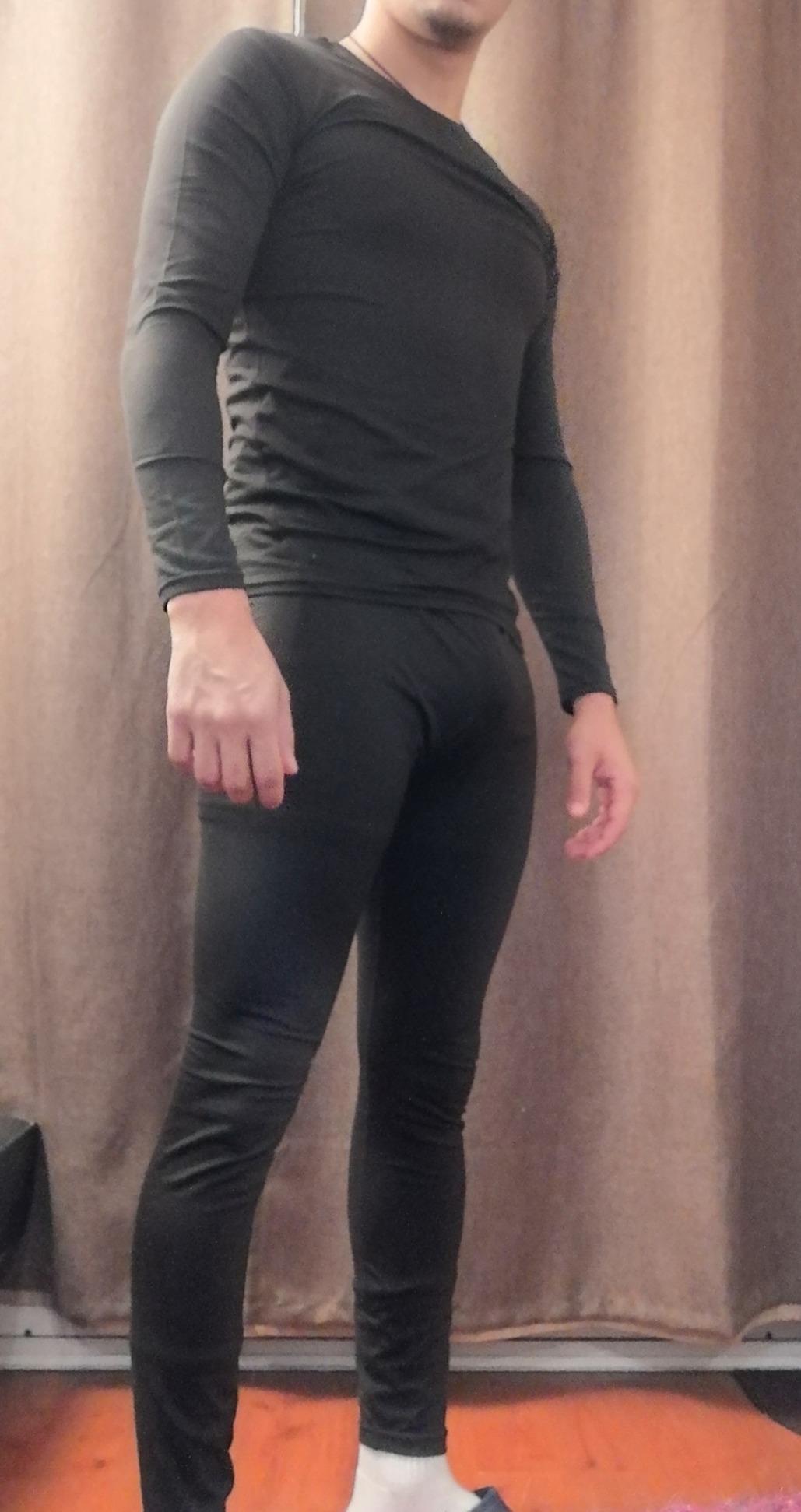 Thermal Underwear for Men Long Johns Base Layer Fleece Lined Winter Warm customer photo 2