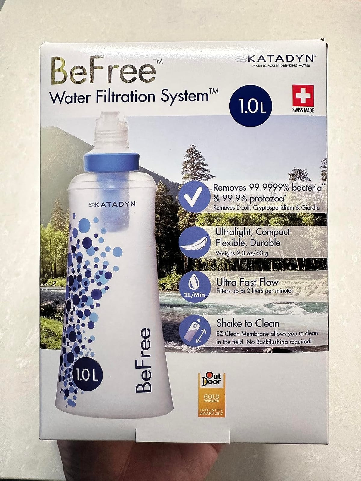 Katadyn BeFree 1L Lightweight Collapsible Water Filter Bottle for Outdoors customer photo 1
