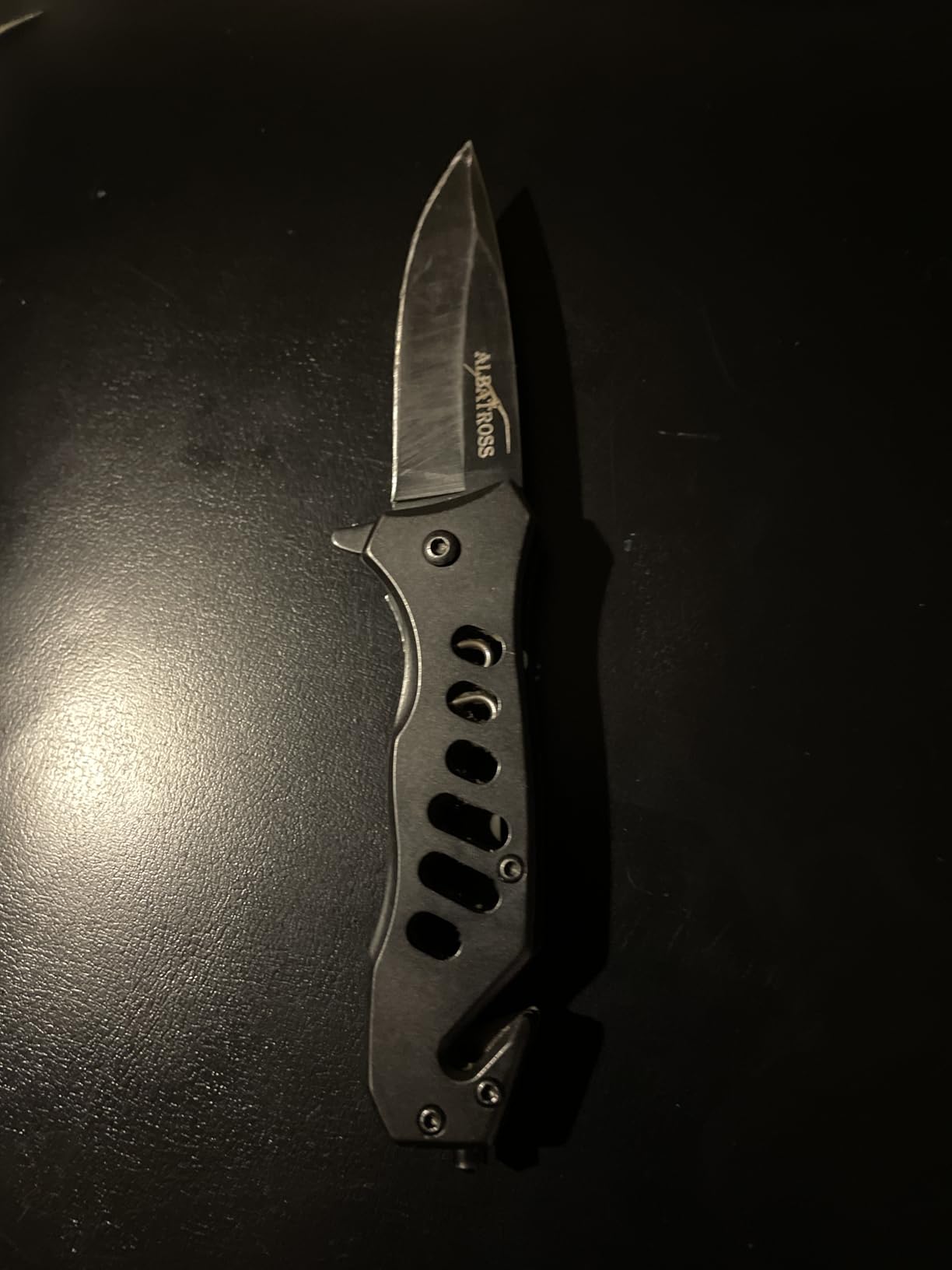 ALBATROSS EDC Cool Sharp Tactical Folding Pocket Knife,SpeedSafe Spring Assisted Opening Knifes with Liner Lock,Pocketclip,Glass Breaker,Seatbelt Cutter customer photo 2