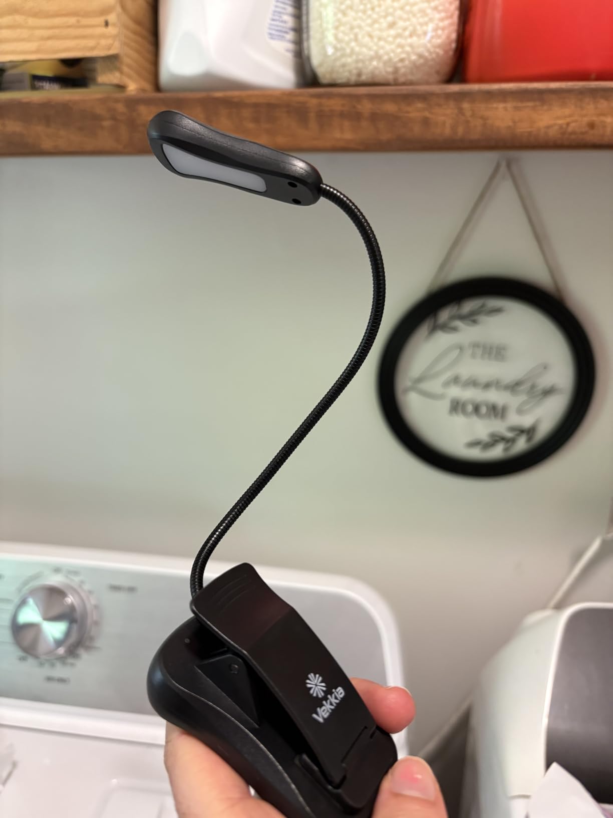 Vekkia 3000K Warm LED Rechargeable Book Light(Elegant White) customer photo 2
