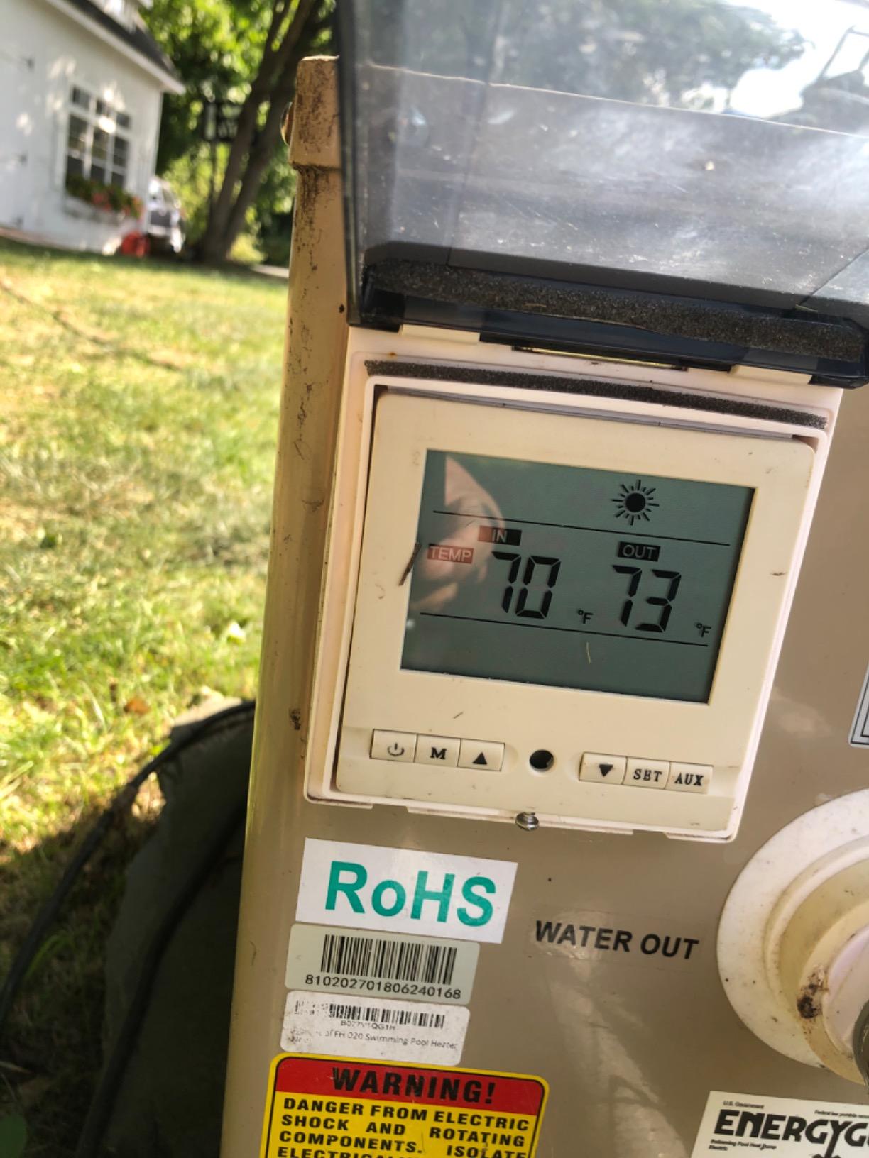 FibroPool Pool Heat Pump FH220-20000 BTU 240V - Up to 5000 Gal - PVC customer photo 2