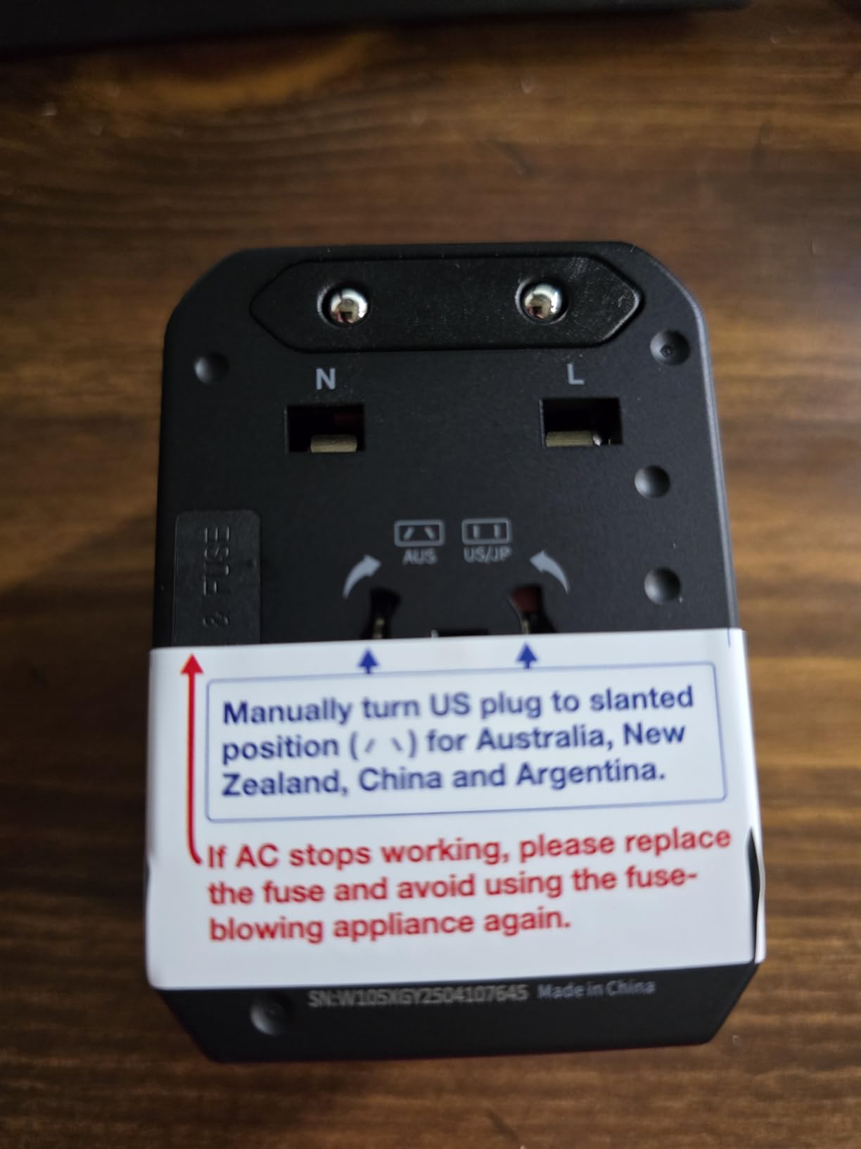EPICKA Universal Travel Adapter with 1AC/3 USB-C/2 USB-A Ports customer photo 1