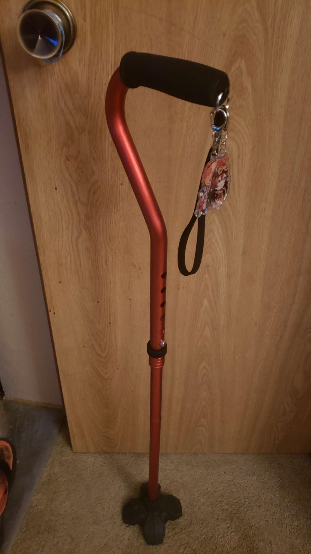 KINGGEAR Self Standing Walking Cane Quad Base for Seniors customer photo 1