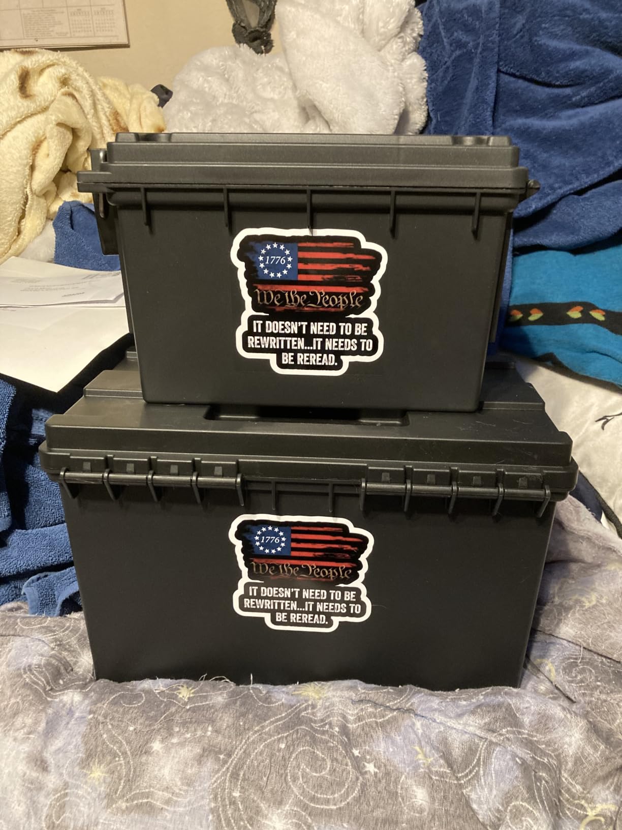 Sheffield 12629 Ammo Box Made in USA, Stackable Lockable Ammo Storage Box | Lockable Storage Box, Water and Dust Resistant Dry Box, Secures Hunting Gear, Gun Accessories, Supplies, and Bullets customer photo 2