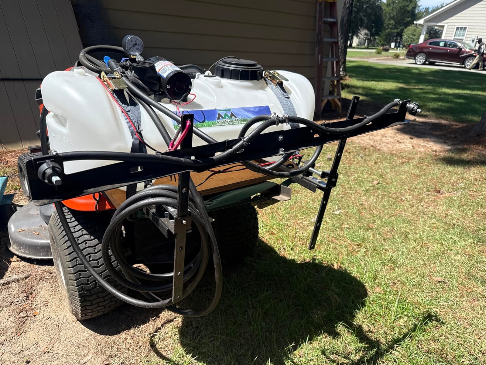Master Mfg 15-Gallon ATV Broadcast Sprayer - 7ft Swath, 2.2GPM, 70PSI Max customer photo 1