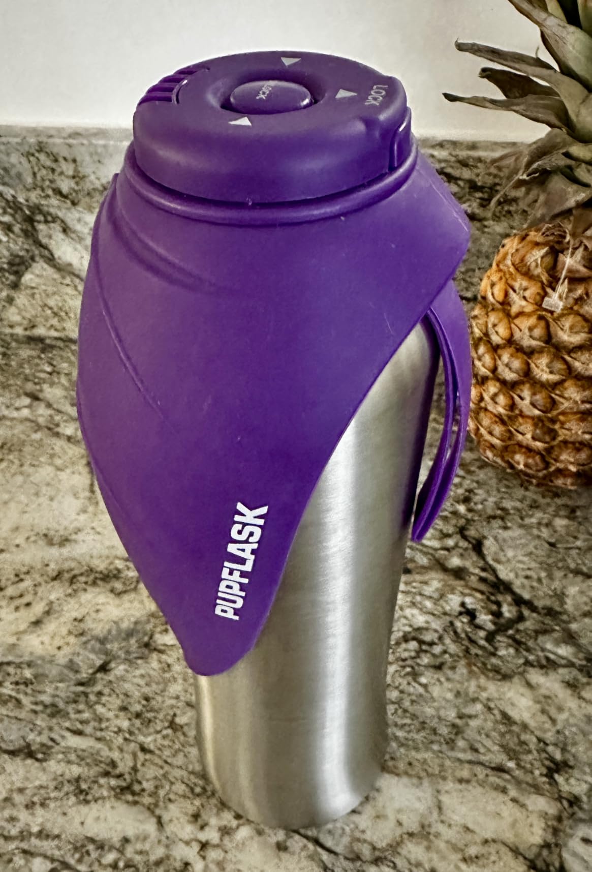 PupFlask Large Dog Water Bottle, Portable Stainless Steel Travel Bowl customer photo 2