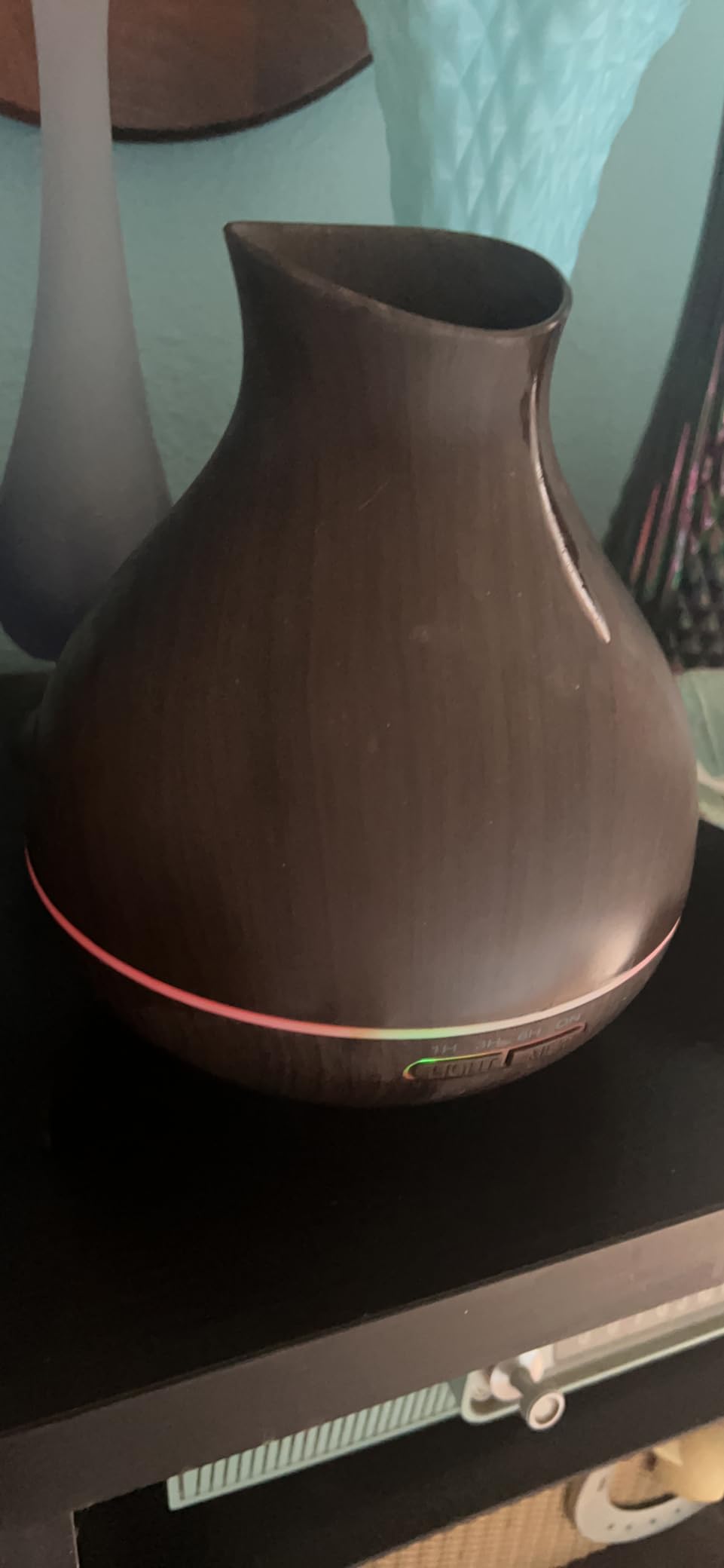 Aromatherapy Essential Oil Diffuser, 550ml Ultrasonic Fragrant Oil Large Room Humidifier, Diffusers for Home with Timer and Waterless Auto-Off, 7 Color LED Lights,Cool Mist Humidifiers customer photo 1