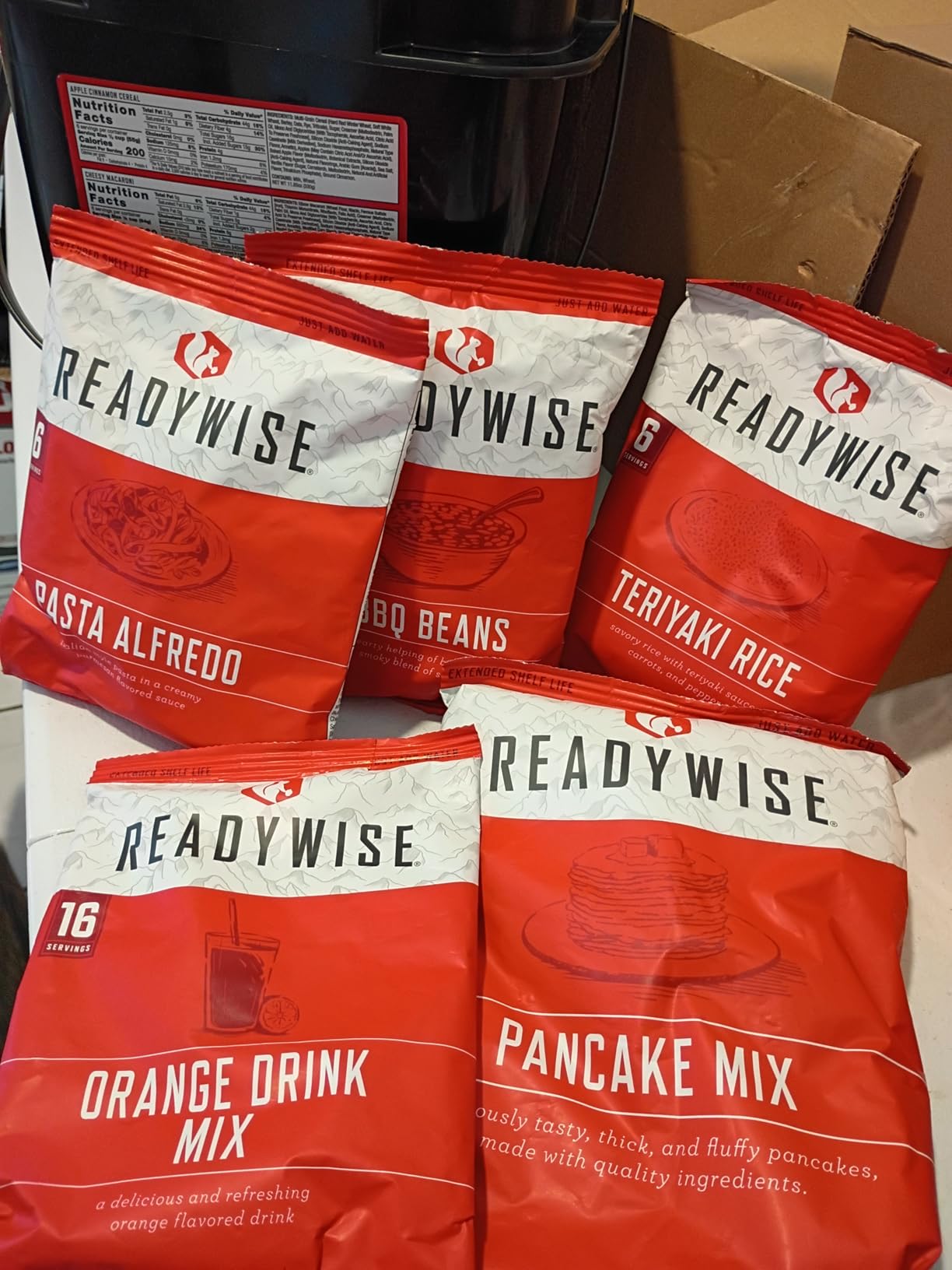 ReadyWise Emergency Food Supply - 90 Servings Organic Bucket, Protein Meals, Dehydrated & Freeze Dried Survival Food for Backpacking, Camping Essentials & Prepping Supplies, up to 25 Year Shelf Life customer photo 1