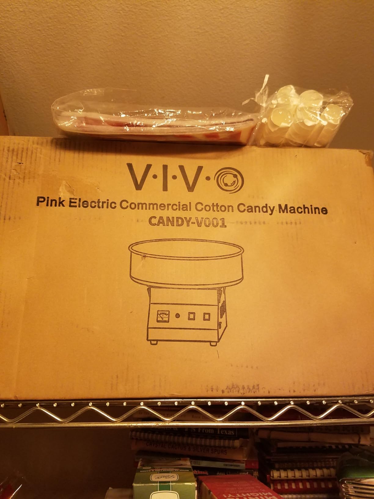 VIVO Blue 1030W Electric Cotton Candy Machine, CANDY-V001B customer photo 2