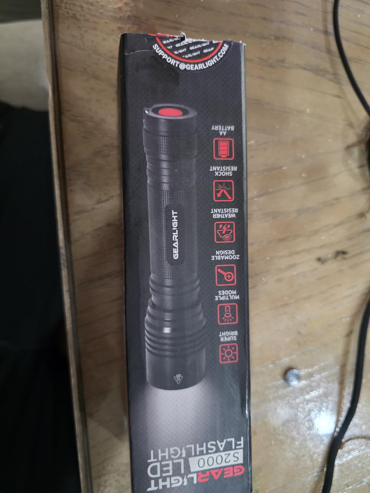 LED Flashlight High Lumens, Tactical Flashlight Battery Powered (Batteries Not Included), Bright Handheld Flashlight for Camping, Hunting, Home, Security, Hiking, Walking at Night & Emergency Use customer photo 1