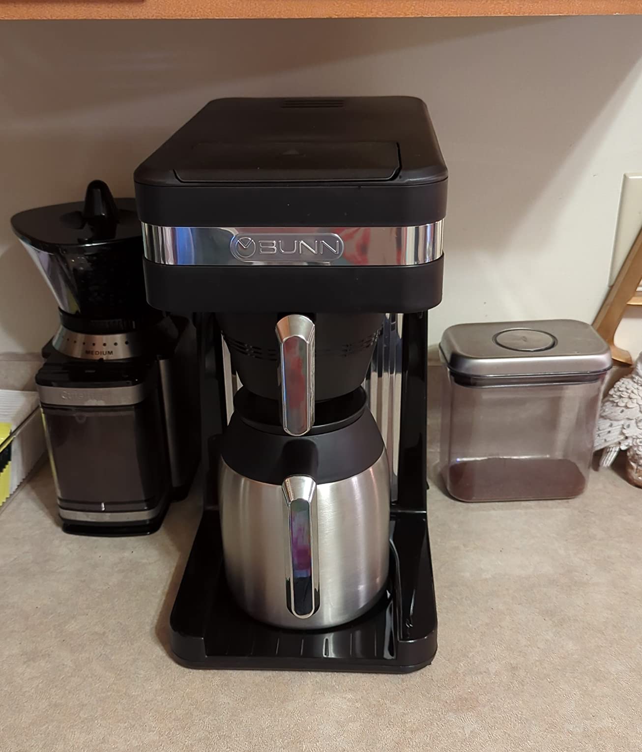 BUNN 55200 CSB3T Speed Brew Platinum Thermal Coffee Maker Stainless Steel, 10-Cup, Black customer photo 1