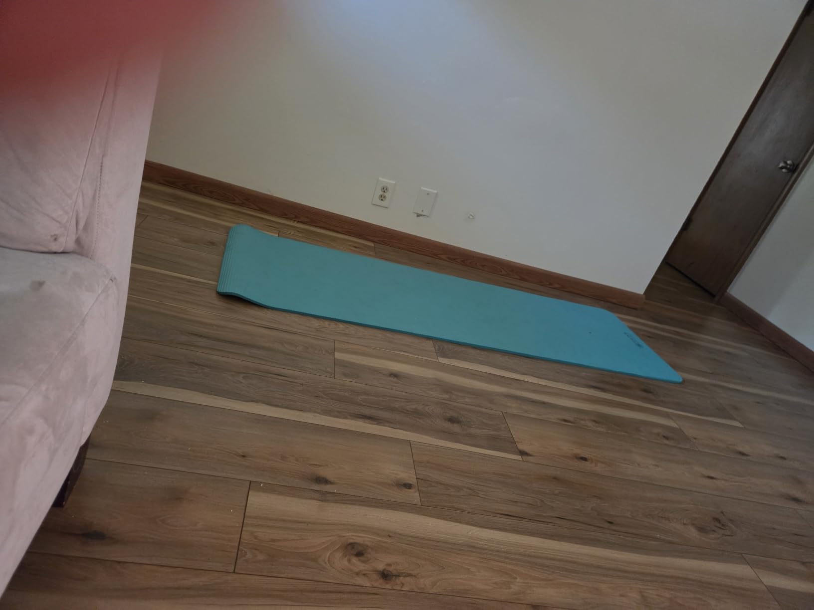 Gaiam Thick Yoga Mat, Exercise & Fitness Mat with Easy-Cinch Carrying Strap customer photo 1