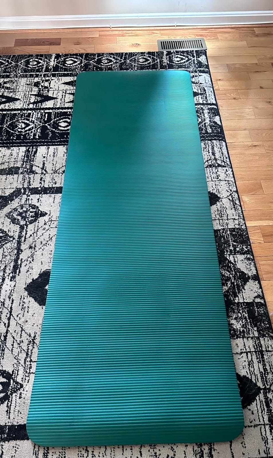 Gaiam Thick Yoga Mat, Exercise & Fitness Mat with Easy-Cinch Carrying Strap customer photo 2