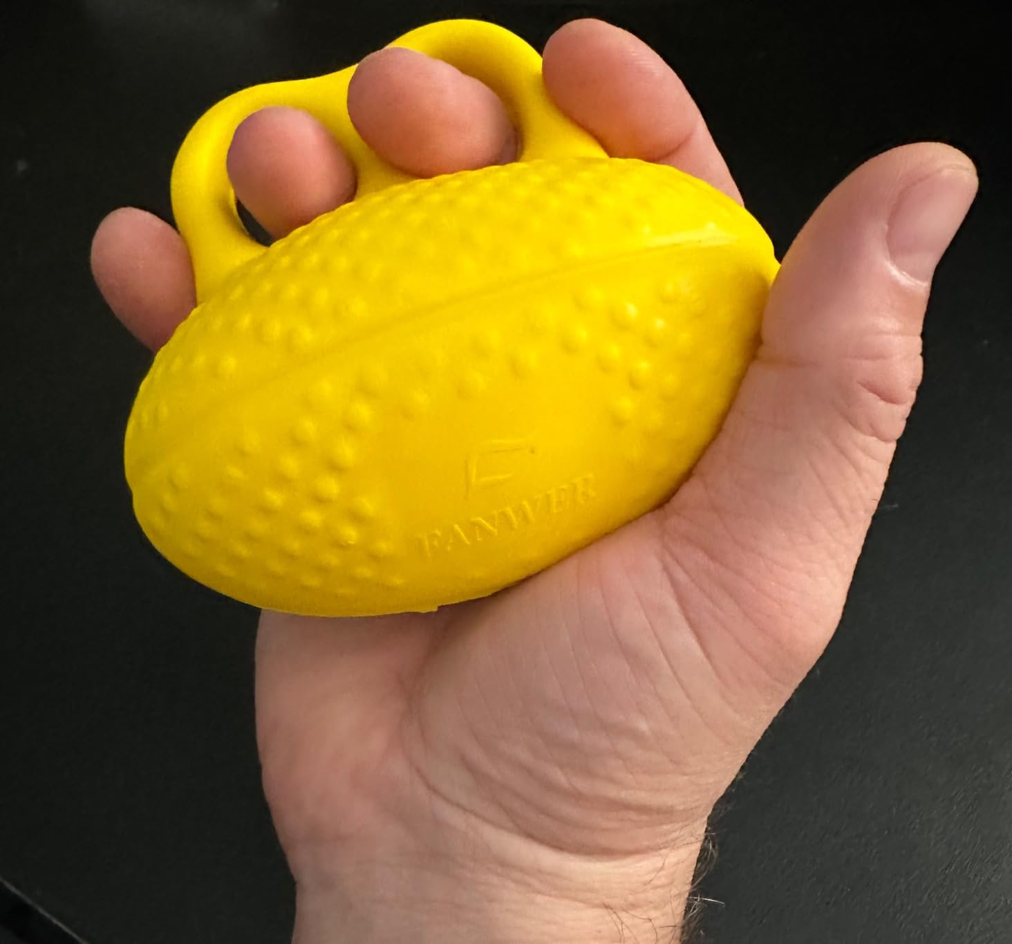 Fanwer Finger Exerciser Hand Squeeze Ball, Hand Grip Strength Trainer Build Hand, Finger and Wrist Strength, Finger Extension Exerciser for Rehab, Arthritis, Carpal Tunnel customer photo 2