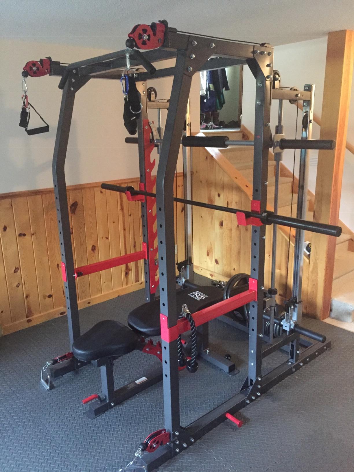 Marcy Smith Machine Home Gym with Weight Bench Cable Pulleys Dips SM-4903 customer photo 1