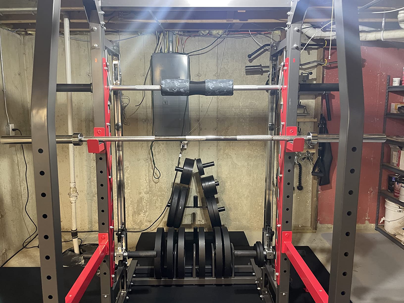Marcy Smith Machine Home Gym with Weight Bench Cable Pulleys Dips SM-4903 customer photo 2