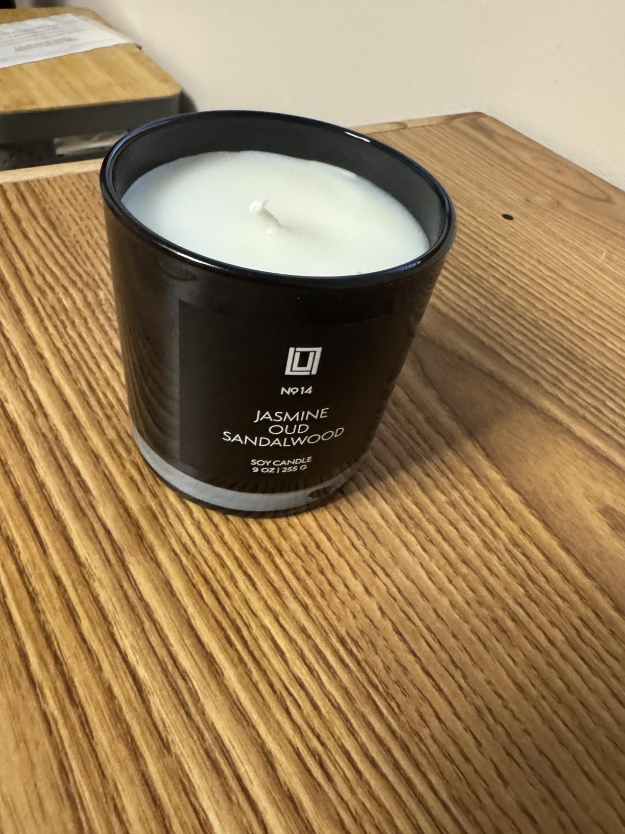 Lulu Candles Jasmine, Oud & Sandalwood Scented Soy Blend Jar Candle, 9 Oz. customer photo 1