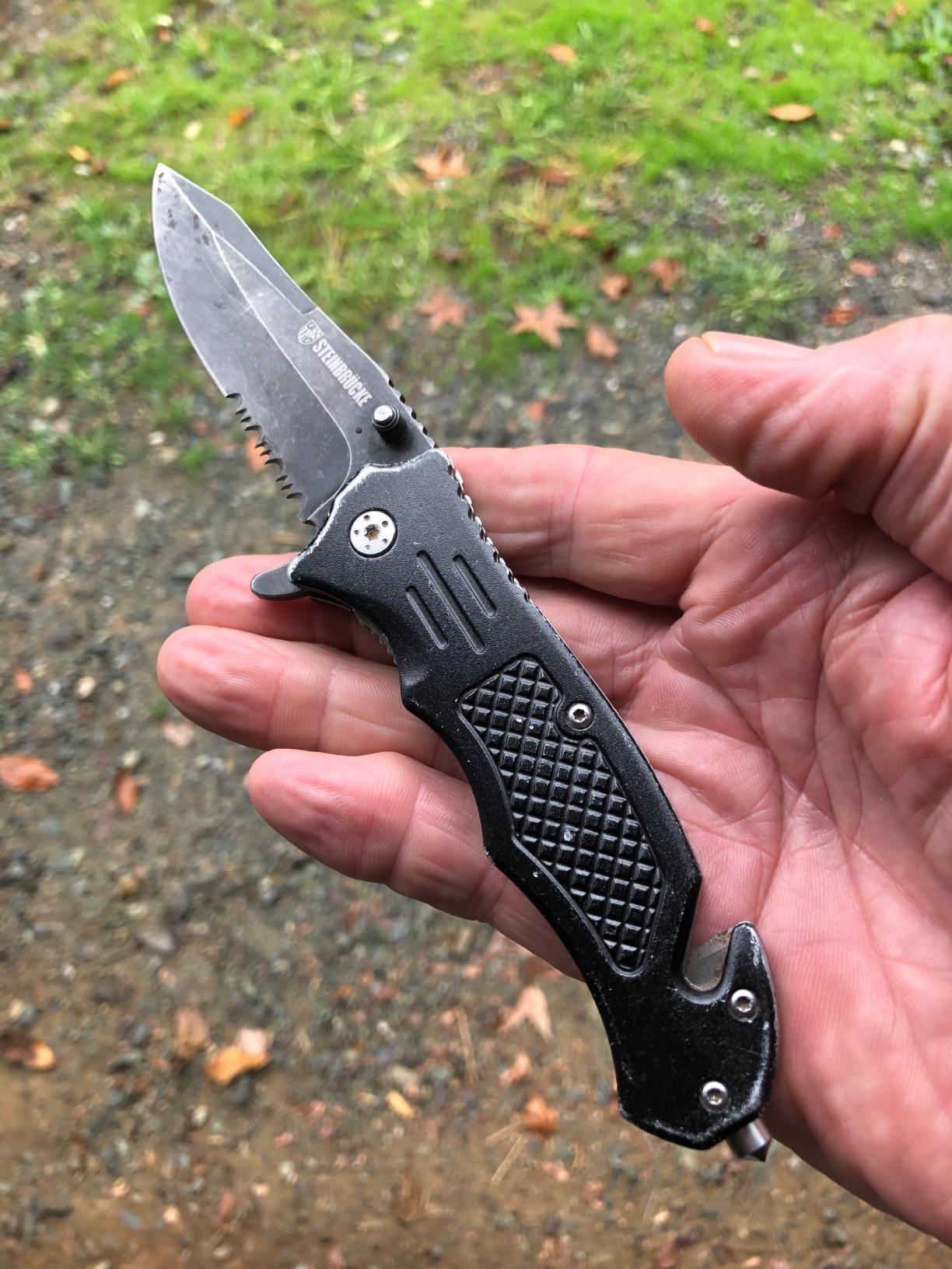 Steinbrucke Tactical Knife Pocket Knife Folding Stainless Steel 8Cr13Mov 3.4'' Blade, with Reversible Clip - Good Gift for Hunting Camping Survival Outdoor and Everyday Carry customer photo 2