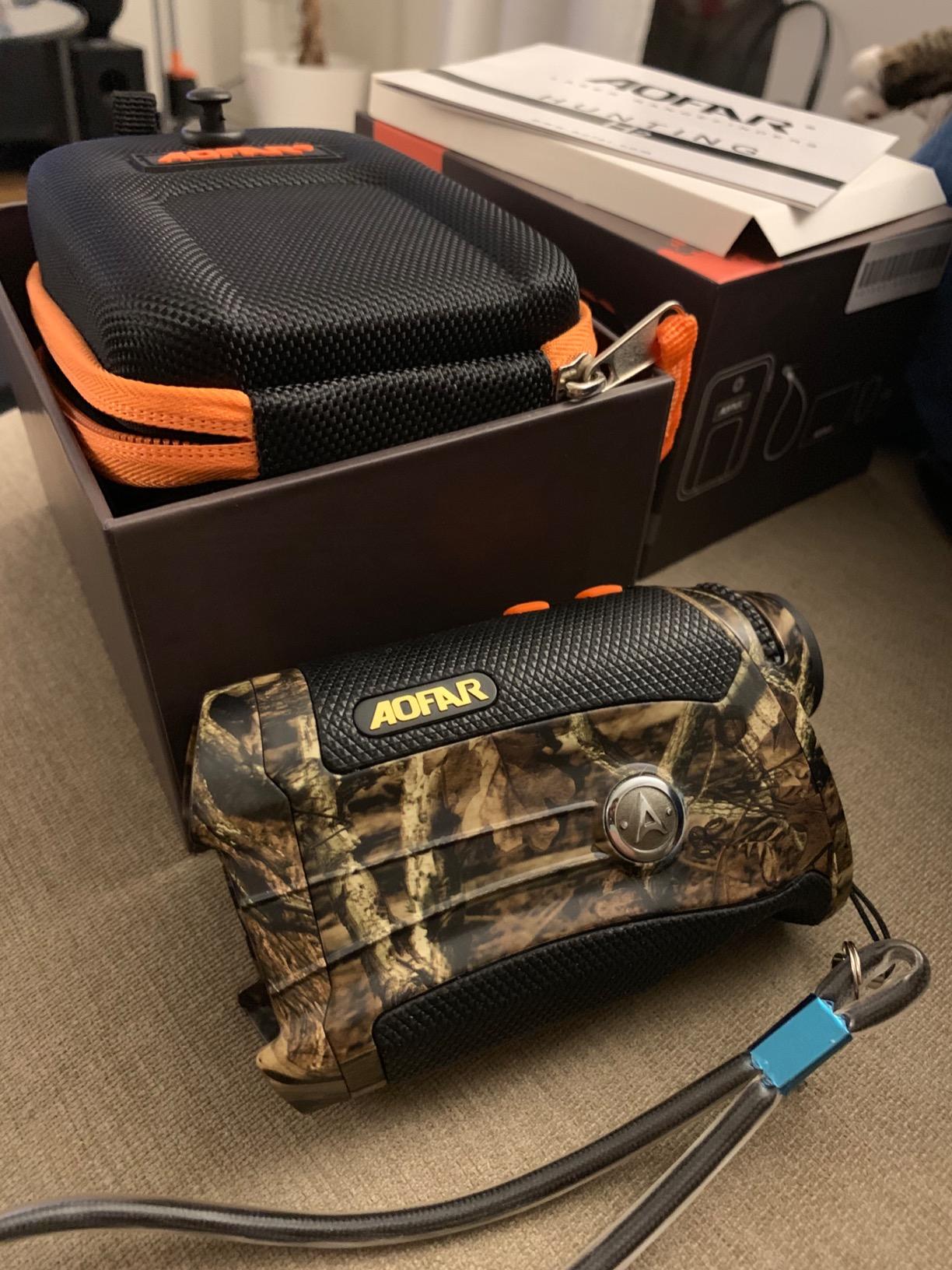 AOFAR HX-1200T Range Finder for Hunting Archery, 1200 Yards with Angle and Horizontal Distance, Shooting Wild Waterproof Coma Rangefinder, 6X 25mm, Range and Bow Mode, Free Battery Gift Package customer photo 1