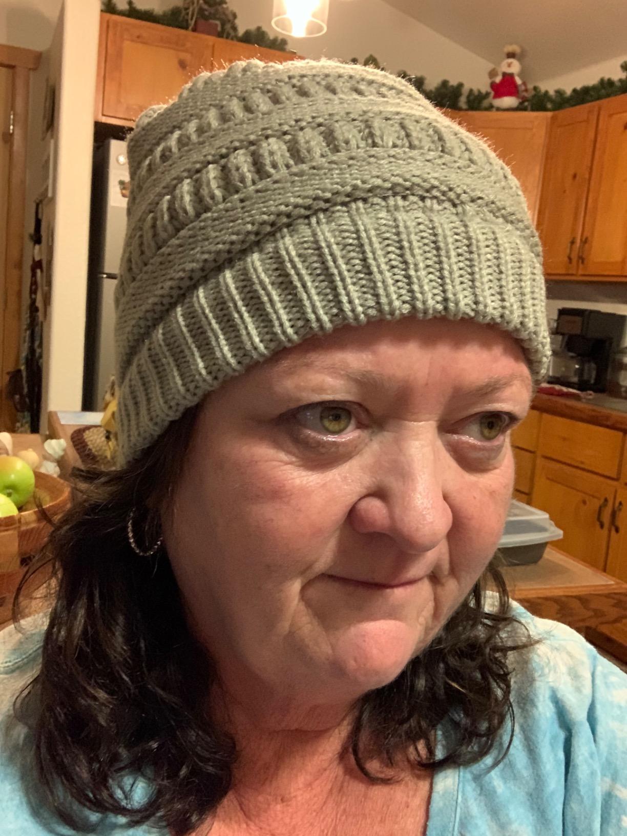Durio Winter Hats for Women Fleece Lined Beanie customer photo 1