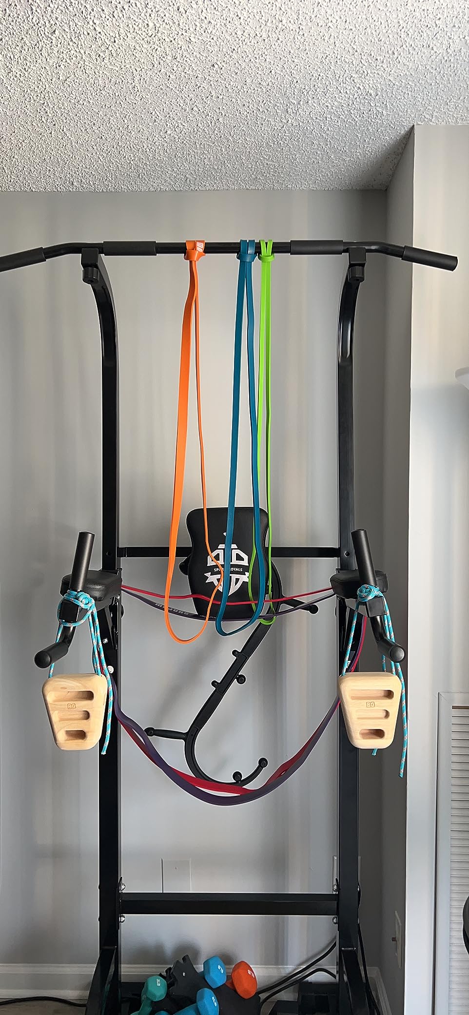 SUNPOW Pull Up Assistance Bands Set of 5 Resistance Heavy Duty Workout Exercise Stretch Fitness Bands Assist Set for Body, Instruction Guide and Carry Bag Included customer photo 2