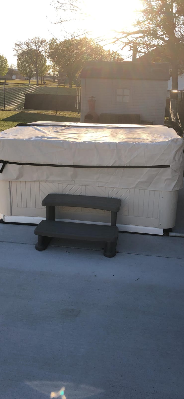 Porch Shield Waterproof Outdoor Hot Tub Cover SPA Protector 85 x 85 inch customer photo 2