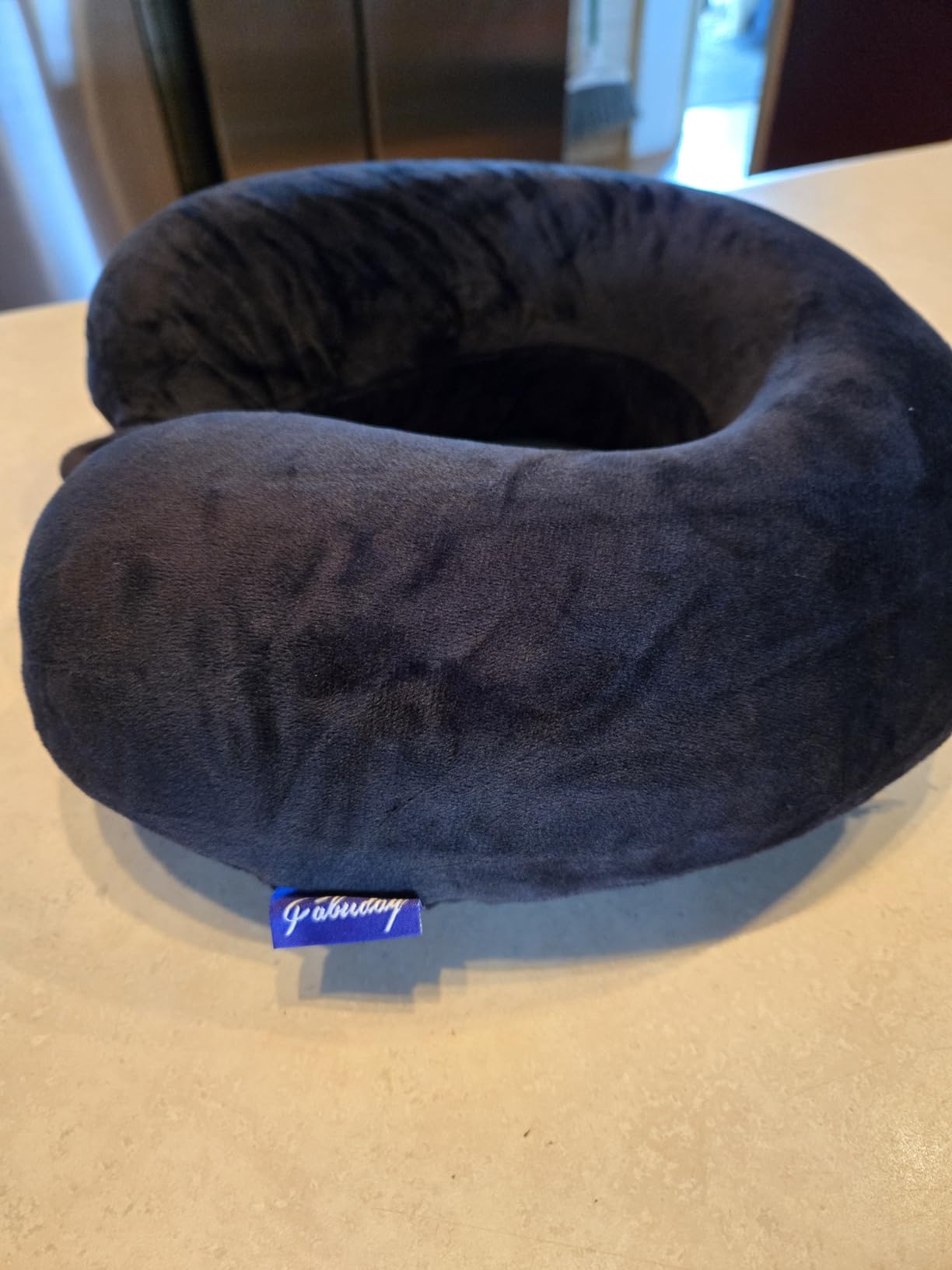 Fabuday Travel Pillow Memory Foam - Head Neck Support Airplane Pillow for Traveling, Car, Home, Office, Travel Neck Flight Pillow with Attachable Snap Strap Soft Washable Cover customer photo 2