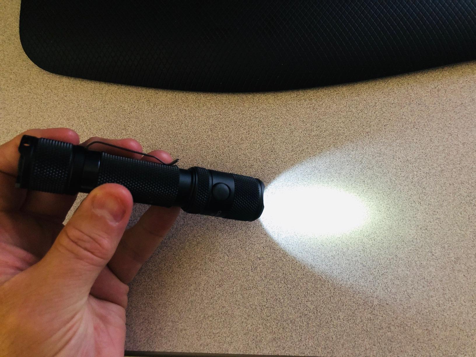PowerTac M5-G3 2030 Lumens Rechargeable Tactical Flashlight, 330M Throw with Magnetic Charging and Dual Switch, LED Flashlight for Outdoor Emergency customer photo 2