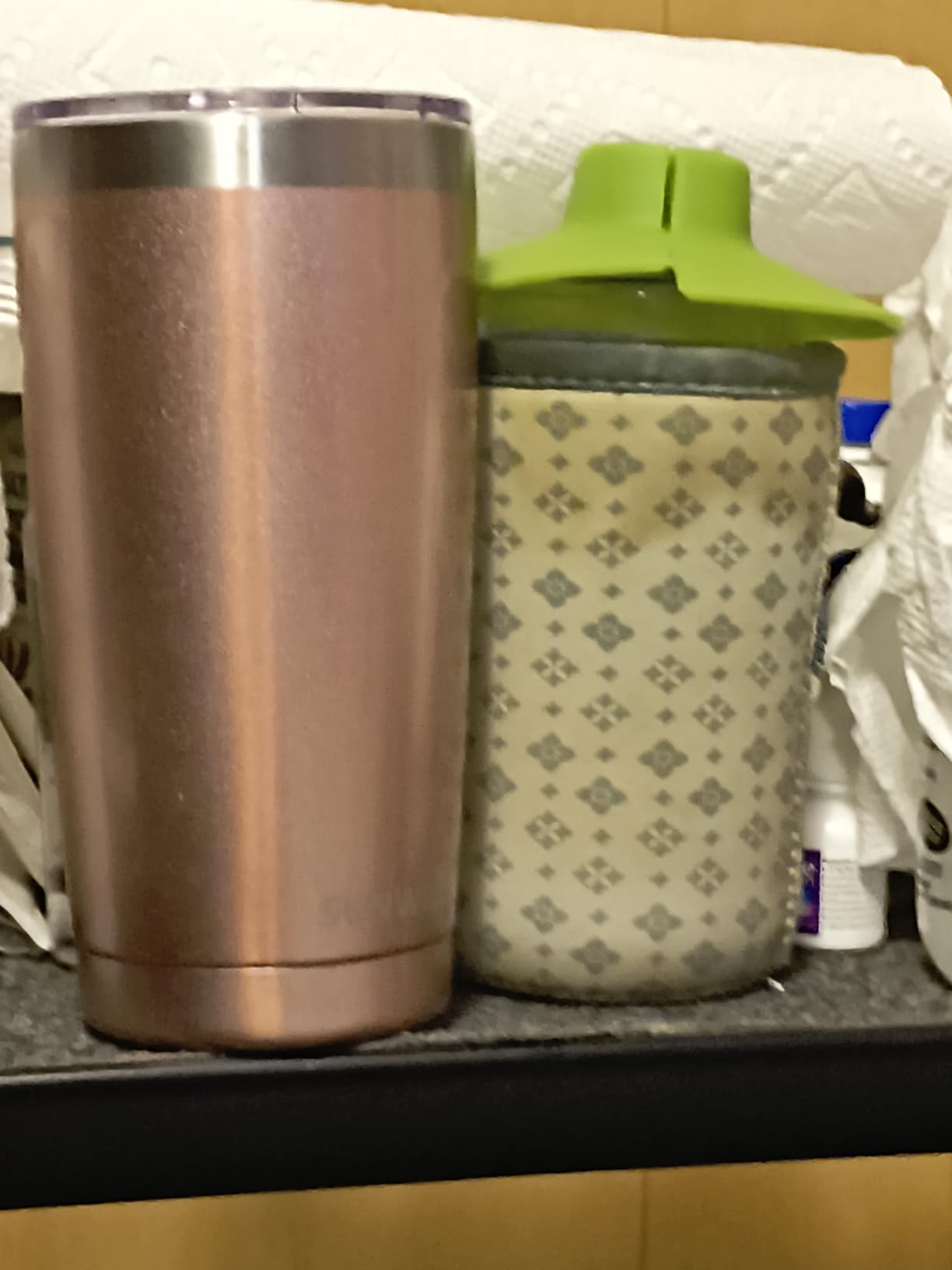 SUNWILL Travel Coffee Tumbler 20 oz, Insulated Mug with Lid, Stainless Steel Cup for Outdoor, Powder Coated Navy customer photo 1