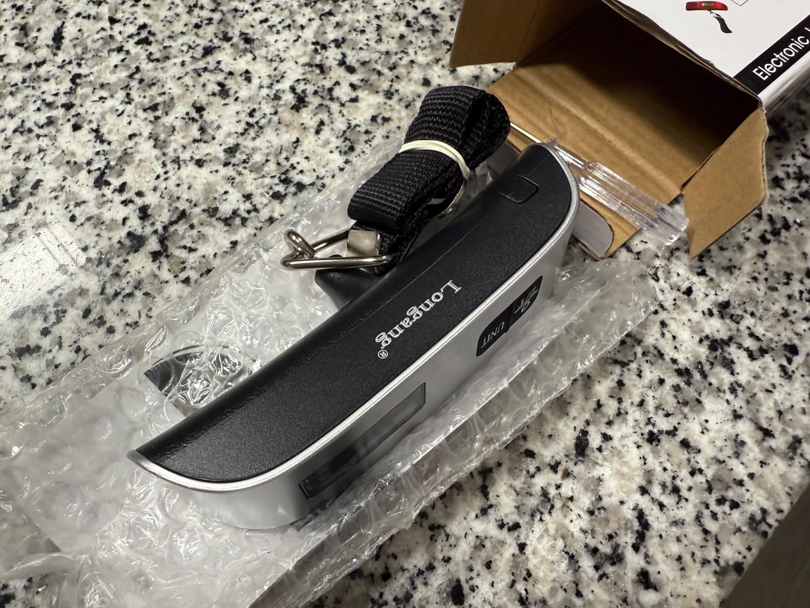 Digital Hanging Luggage Scale with Backlit for Travel, Portable Handheld Suitcase Weight Scale with Hook, 110 Pounds, Battery Included customer photo 1