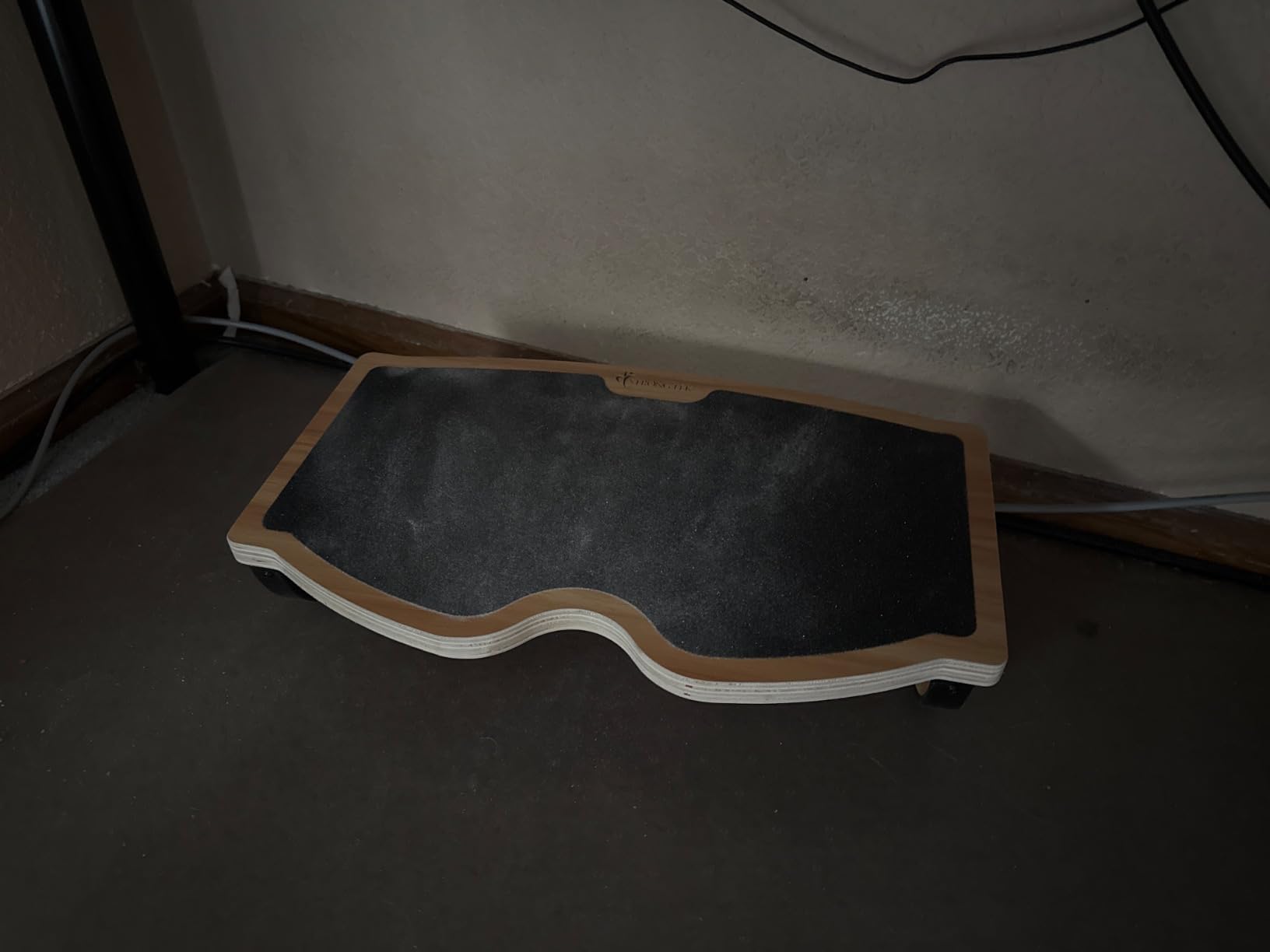 StrongTek Under Desk Footrest, Wooden Rocking Foot Rest, 350lbs, Non-Slip customer photo 1
