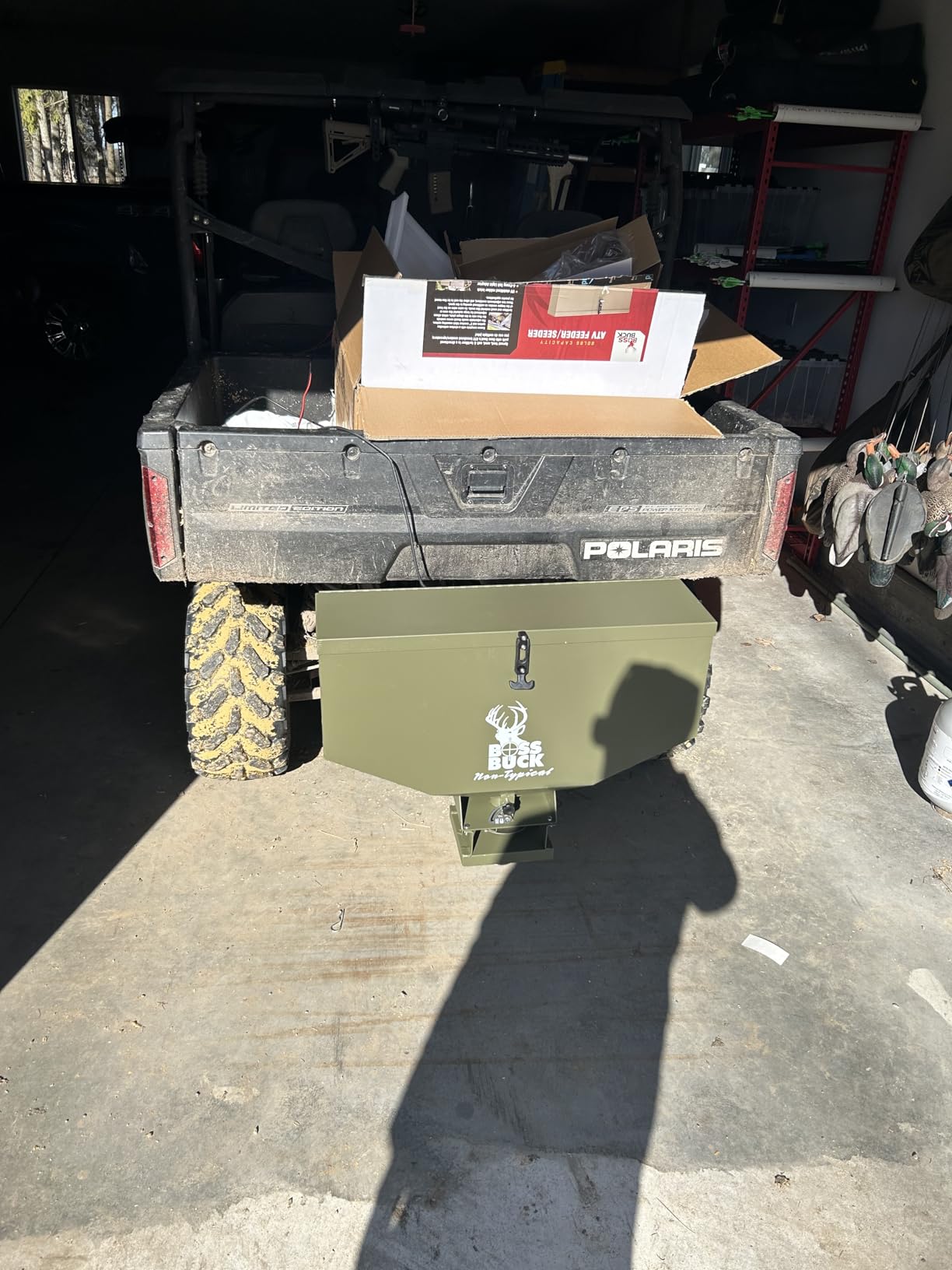 Boss Buck ATV Seeder Spreader with Wireless Control, 80 lb Capacity customer photo 1