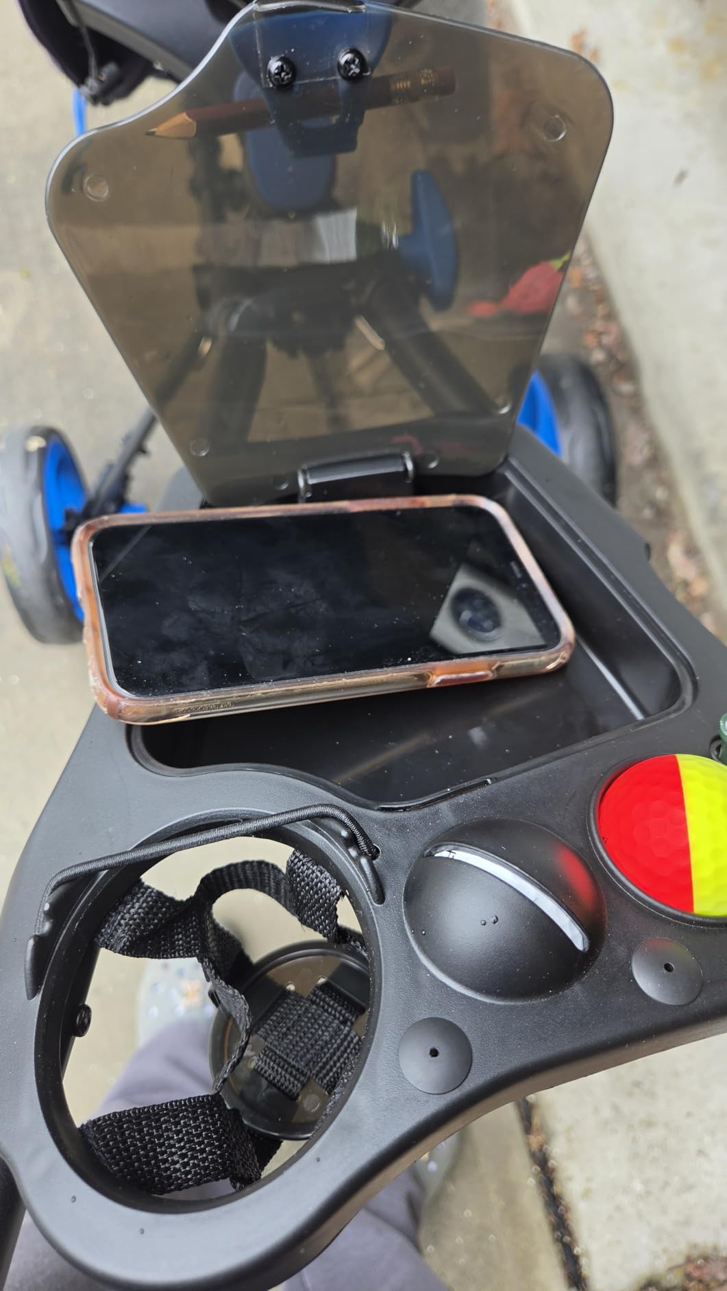 Qwik-Fold - 3-Wheel Golf Push Cart - 360° Swivel Wheel customer photo 2