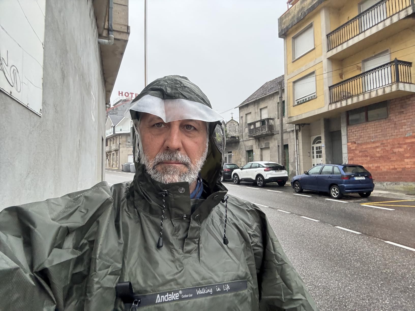 Andake Waterproof Rain Poncho for Adults Unisex,230T Ripstop Polyester,Raincoat Gear with Transparent Viewing Window Outdoors customer photo 1