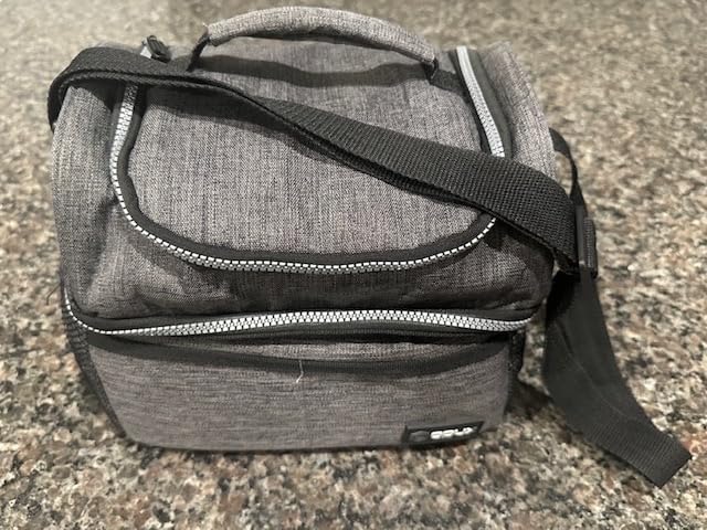 opux Insulated Lunch Bag for Men Women, Double Decker Leakproof, Black customer photo 2