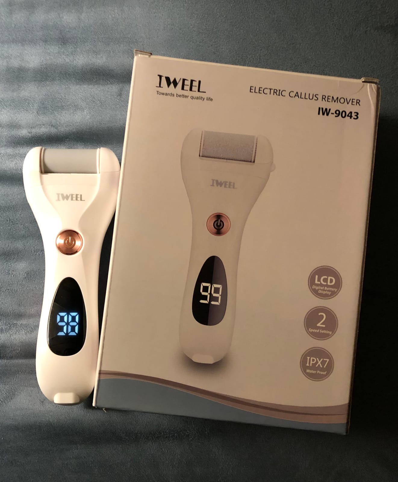 Callus Remover for Feet Shaver Rechargeable Electric Foot File Pedicure Tools for Feet Professional Callous Shaver Waterproof Pedicure kit for Cracked Heels and Dead Skin customer photo 2