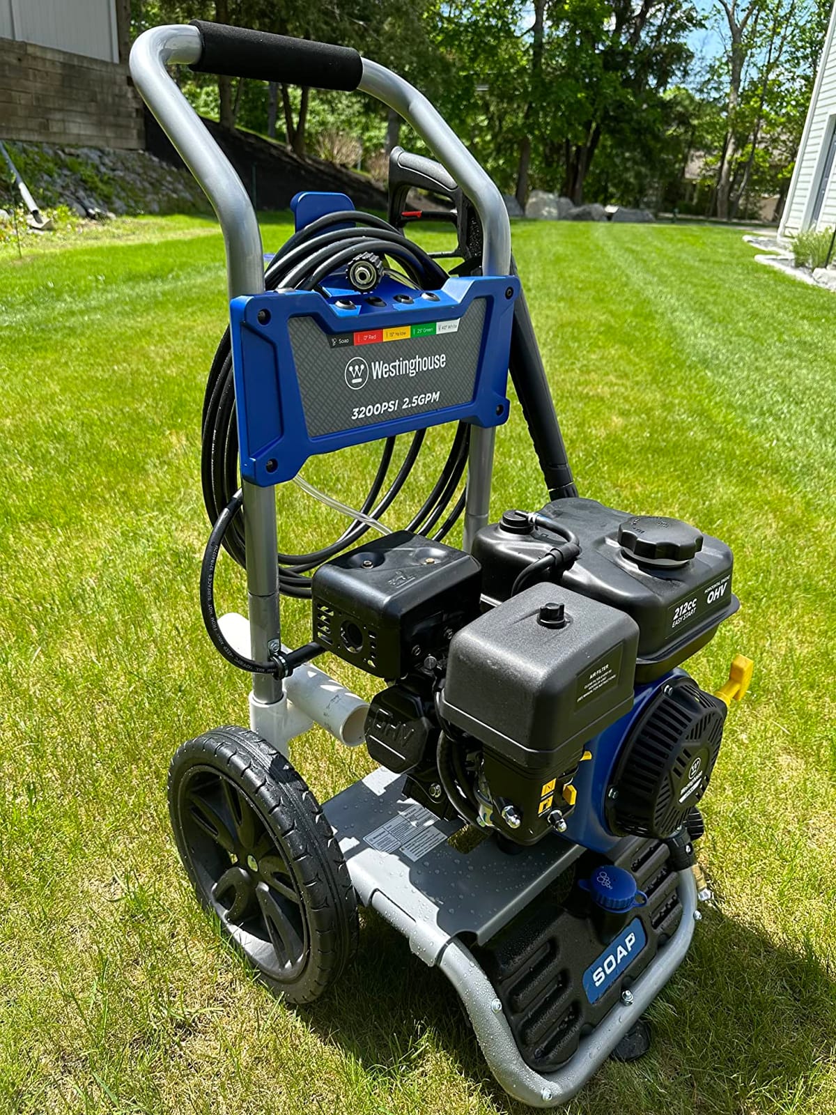 Westinghouse WPX3200 Gas Pressure Washer, 3200 PSI and 2.5 GPM, Onboard Soap Tank, Spray Gun and Wand, 5 Nozzle Set, for Cars/Fences/Driveways/Homes/Patios/Furniture customer photo 1